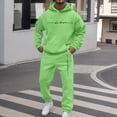 thumbnail image 2 of MEZZALL Men Casual Outfits Sets Solid Color Sweatshirt Sweatpants Two Piece Hooded Trousers Sports Suits Pocket Long Sleeve Hoodies Drawstring Pants Clothes Sets Breathable Clothing, 2 of 5