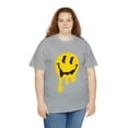 thumbnail image 6 of Dripping smiley face graphic tee Unisex Heavy Cotton Tee, 6 of 8