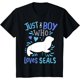 thumbnail image 1 of Playera para Mujer "Solo un Niño Amante de las Focas" - Estampado Divertido, 1 of 7