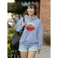 thumbnail image 2 of Japanese Samurai Neko Cat Sign Hoodie Women -Image by Shutterstock, Female 4X-Large, 2 of 4