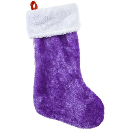 Christmas Purple Plush Faux Fur Trim 16
