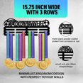 thumbnail image 3 of 1set Medal Display Hanger Holder Football Medal Holder 15.7” Awards Ribbon Hanger Medal Display Wall Rack Sports Medal Hanger Display for Sports Athletes Football Soccer Awards Cheer, 3 of 7