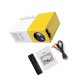thumbnail image 2 of Inteprter Práctico proyector 1000 lúmenes Audio portátil USB LED proyectores pequeño 1080P Home Media Player Multi interfaz Electrónica Amarillo Enchufe de la UE, 2 of 6