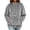 Gray, variant on Oksale Pet Pouch Hoodies for Women Soft Comfy Fleece Sweatshirts with Hood with Pet Carrier Pockets Loose Long Sleeve Winter Warm Clothes Black M