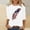 White, variant on Itsame 4th of July Outfits for Women Printed Short Top Independence Day Short T-Shirt Sleeve, Round Neck Black