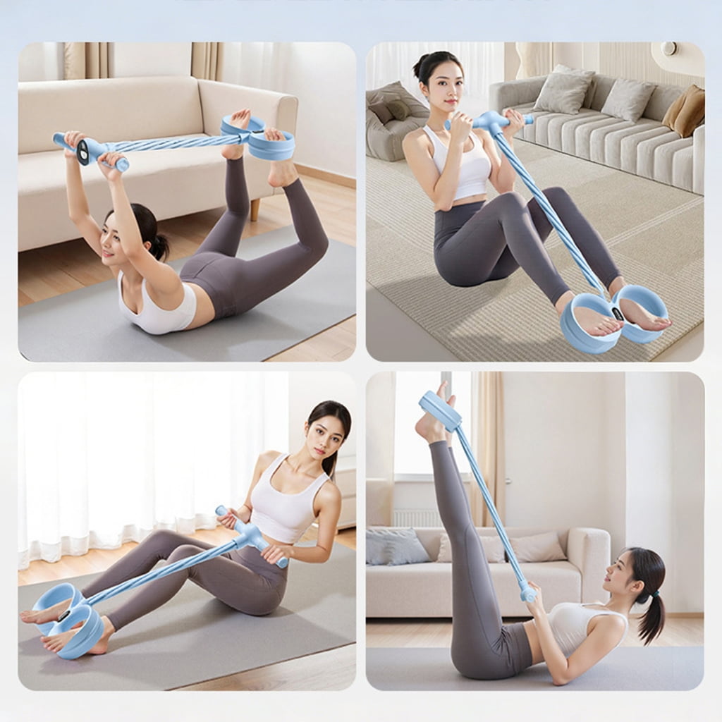 Elastic Resistance Rope with Digital Counter & Handles For Whole Body Toning And Alignment Correction
