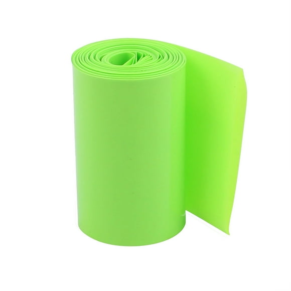 Tubo termocontraíble verde de 50 mm de ancho y 2 m de largo para baterías 18650