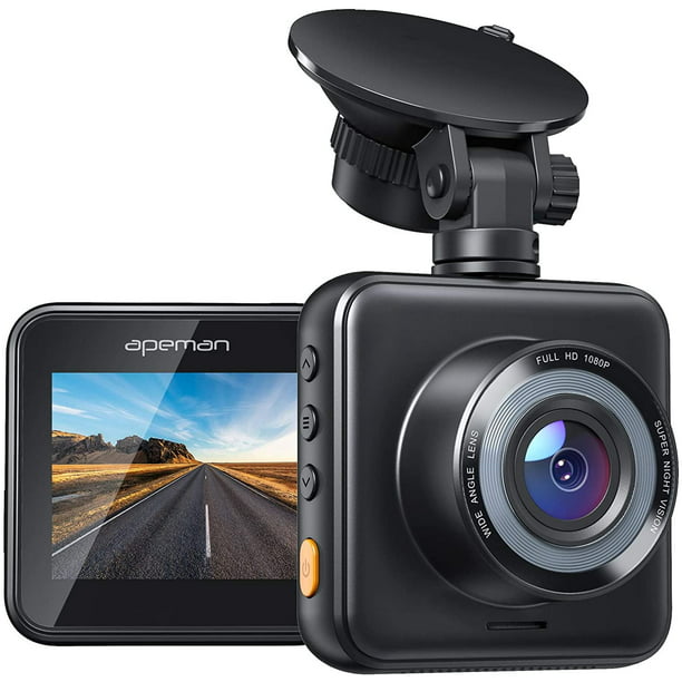 APEMAN Dash Camera for Cars 1080P Mini Dash Cam Car Security Camera with  Night Vision, 170° Wide Angle, Motion Detection, Parking Monitoring,  G-Sensor, Loop Recording, Support Micro 128GB Max, Black - Walmart.com