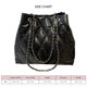 thumbnail image 4 of Women Shoulder Bag Large Capacity Chain Handbag Diamond Pattern Inclined Shoulder Bag for Daily Life Shopping Black One Size, 4 of 4