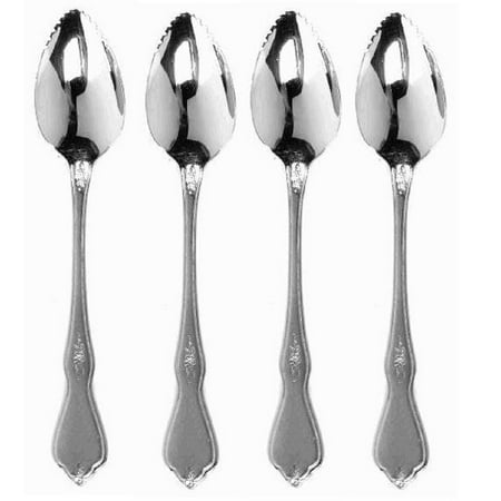 Oneida Morning Blossom Stainless Fruit Spoon (Set of Four)