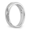 thumbnail image 6 of 14K White Gold Ring Band Wedding Diamond Round 9-Stone Channel , Size 6, 6 of 6