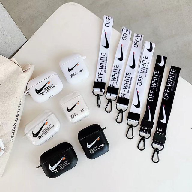 GJVM Off white airpods pro case aj sports 1/2/3 2 Funda Protectora Con Cordón Gao Jiahui unisex
