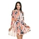 thumbnail image 4 of Vestido camisero con cinto Roman Fashion /Juvenil, 3827 (Durazno lineas) rosa claro G, 4 of 6