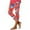 Red, variant on DDAPJ pyju Womens Capri Leggings Boho Floral Print Casual Yoga Pants High Waisted Capris Summer Beach Cropped Pants 90% off Clearance Sale Sky Blue M