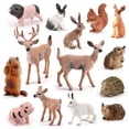 thumbnail image 1 of Juego de figuras de animales salvajes, 14 piezas, figuras realistas de PVC, 1 of 1