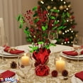 thumbnail image 3 of PMU Christmas Balloon Weight Centerpiece Holly Berry - 1 Pc Red and Green Glitter Burst Centerpiece- Perfect Christmas Party Décor - 15 Inch Pkg/1, 3 of 7