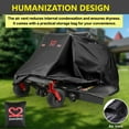 thumbnail image 6 of Zero-Turn Mower Cover, Weatherpoof UV Protection 600D Oxford Lawn Mower with Windproof Buckle Universal Fit up to 60" Decks, 6 of 7