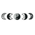thumbnail image 2 of Adhesivo de pared creativo con diseño de fases lunares nórdicas, ideal para decorar el dormitorio y la sala de estar. Negro, 2 of 8