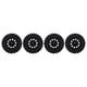 thumbnail image 2 of 4 Uds neumáticos de coche RC reemplazo de neumáticos de coche de escalada RC de goma estable para modelos de coches de escalada 1/8 negro, 2 of 10
