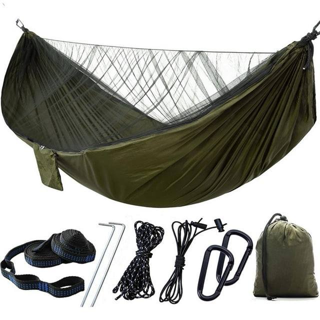 ruzhgo Ultralight Net Hammock Full Automatic Speed Open Aerial Tent Parachute Cloth 2 Person Hammock No.2