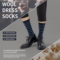 thumbnail image 4 of 6 Pairs Merino Wool Socks for Men, Mens Black Winter Thermal Wool Dress Crew Hiking Socks, 4 of 7