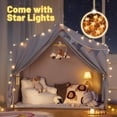 thumbnail image 4 of Carpa de juegos para niños SISTICKER para interiores con tapete y luces en forma de estrella, 4 of 7
