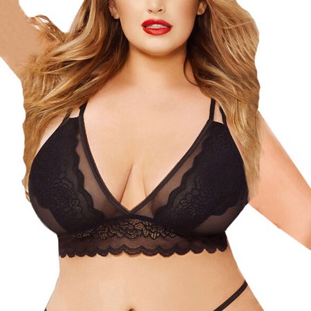 

BIZIZA Women s Push Up Bras Solid Color Sexy Everyday Comfortable Deep V Lingerie Plus Size