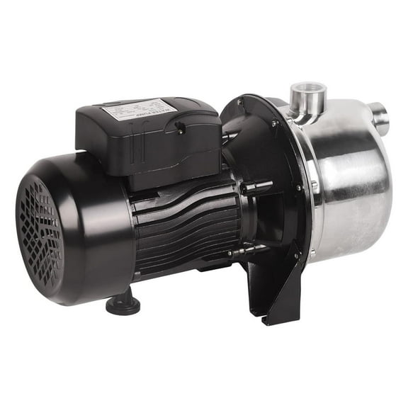 1.2HP Shallow Well Pump, 1209 GPH Water Transfer Pump, 147ft Head, Stainless Steel Garden Booster Pump for Irrigation, Lawn & Farm