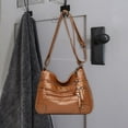 thumbnail image 4 of Bolso de hombro para mujer, bolso de trabajo, correa ajustable Lady Zip, bolsos y bolsos de gran capacidad, bolsos Marrón Macarena Bolso monedero, 4 of 7