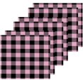 thumbnail image 3 of SKYSONIC 6 PCS Pink Buffalo Plaid Washcloths, 12"x12" Cotton Wash Cloths, Highly Absorbent and Soft Face Towels for Bathroom,Gym,Hotel and Spa, 3 of 7