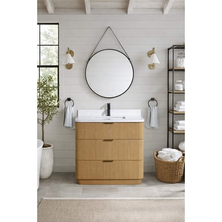 Calamigo 36" Bathroom Vanity Oak
