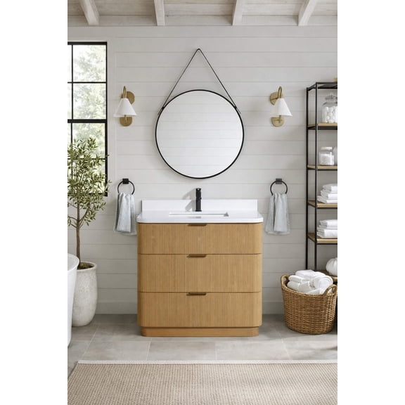 Calamigo 36" Bathroom Vanity Oak