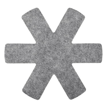 Pot and Pan Protectors for Stacking, 3 Pack 350mm Felt Pan Protectors, Gray