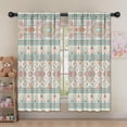 thumbnail image 5 of Blackout Kids Curtains,Orange and Purple Diamond Shaped Geometric Boho Pattern Childrens Insulated Curtains Set Of 2,Bedroom Essentials,Toddler Room Decor 52x63in(132x160cm), 5 of 5