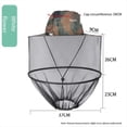 thumbnail image 5 of Sombrero de Red de Pesca para Exteriores de Camuflaje Verde, Adecuado para Pescar, Acampar y Otras Actividades, 5 of 5