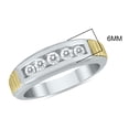 thumbnail image 3 of SZUL 1/2 Carat TW Men's Diamond Channel Ring in 10K Two Tone Gold  (J-K-L Color, I2-I3 Clarity), 3 of 5