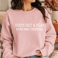 thumbnail image 2 of Funny Christian Shirt, God's Got a Plan Mine Was Terrible Sweatshirt, Sarcastic Faith Hoodie and T-Shirt, Christian Gift for Men and Women, 2 of 9