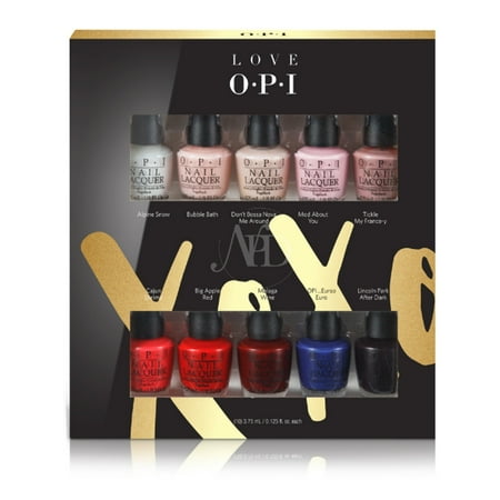 Opi Nail Lacquer Love Xo Mini Set 10 3 75 Ml 0 125 Fl Oz Opi Nail Lacquer Love Xo Mini Set 10 3 75 Ml 0 125 Fl