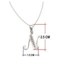 thumbnail image 2 of Collar Gargantilla Letra N Plata 925 45cm Horoz WP1414, 2 of 5