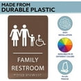 thumbnail image 2 of Ada Central Signs - 6" X9" Family Accessible Restroom Sign - ADA Compliant Tactile Graphics Grade 2 Braille Text | Handicap Accessible Signs for Offices, Hotels, Schools, Apartments, and Restaurants, 2 of 7