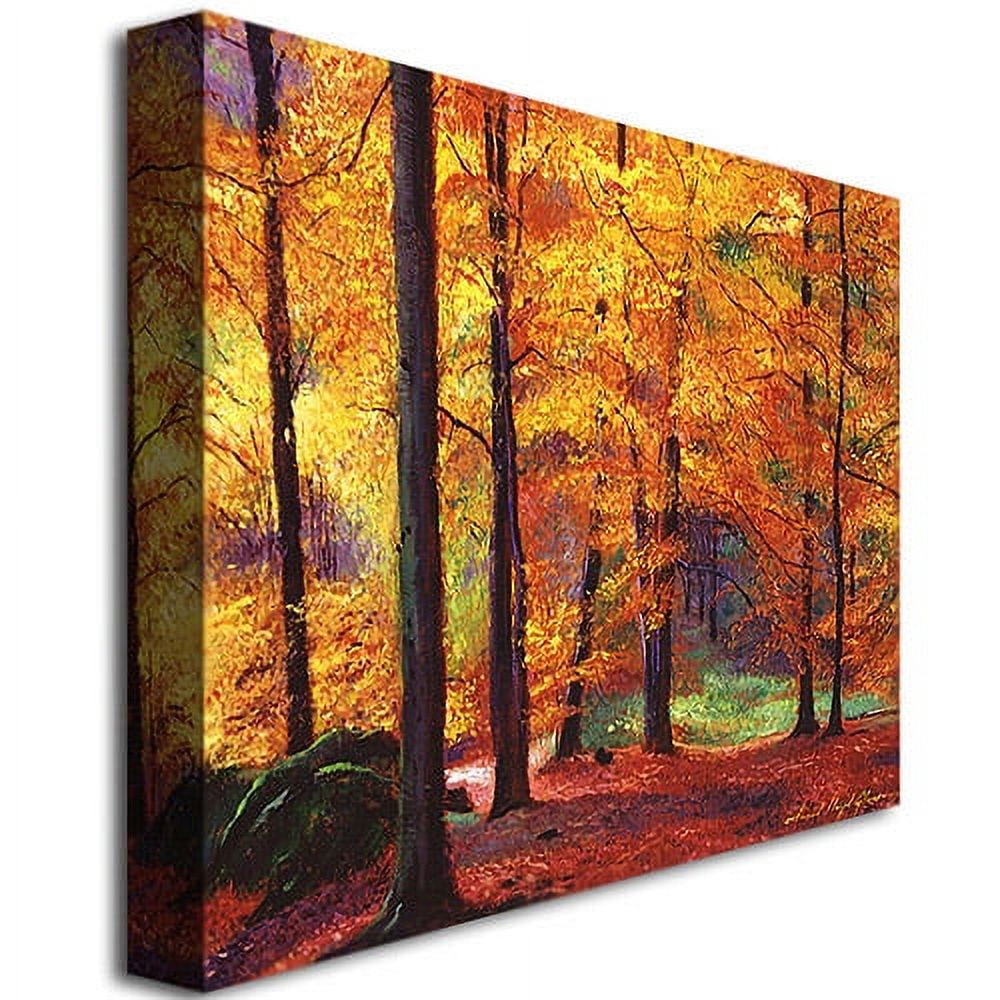 Trademark Art "Autumn Serenity" Canvas Wall Art by David Lloyd Glover