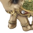 thumbnail image 3 of BIMZUC Small Elephant Statue Wealth Lucky Feng Shui Figurine Home Decor House Warming Present TV Cabinet Entryway Decoration Resin Green 4.72 inches / 12 cm for Living Room Bedroom Office Gift, 3 of 5