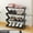 Black, variant on 4-Tier Freestanding Shoe Rack - Z-Shaped Storage Shelf for Shoes, No-Tool Assembly, Stackable Design - Durable for Home, Dorm, Bedroom