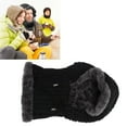 thumbnail image 3 of Gorro de Felpa de Punto para Invierno, Bufanda Con Orejeras, Gorro de Calavera Circular, Calentador de Cuello para Actividades al Aire Libre, 3 of 7