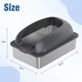 thumbnail image 3 of EDX Stainless Steel Cat Litter Box with Lid, XL Extra Large Cat Litter Box for Big Cats, High Wall Sides, Never Absorbs Odors, Anti-Urine Leakage, Easy Cleaning, Scoop and Mat Included, Dark Grey, 3 of 8