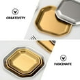thumbnail image 4 of 2Pcs Stainless Appetizer Plates Small Pickle Plates Stainless Dish Korean Style Dinner Plates, 4 of 8