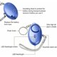 thumbnail image 2 of Sirena personal MACHAO 5 piezas 130-135DB con luz LED para mujeres niños ancianos, 2 of 5