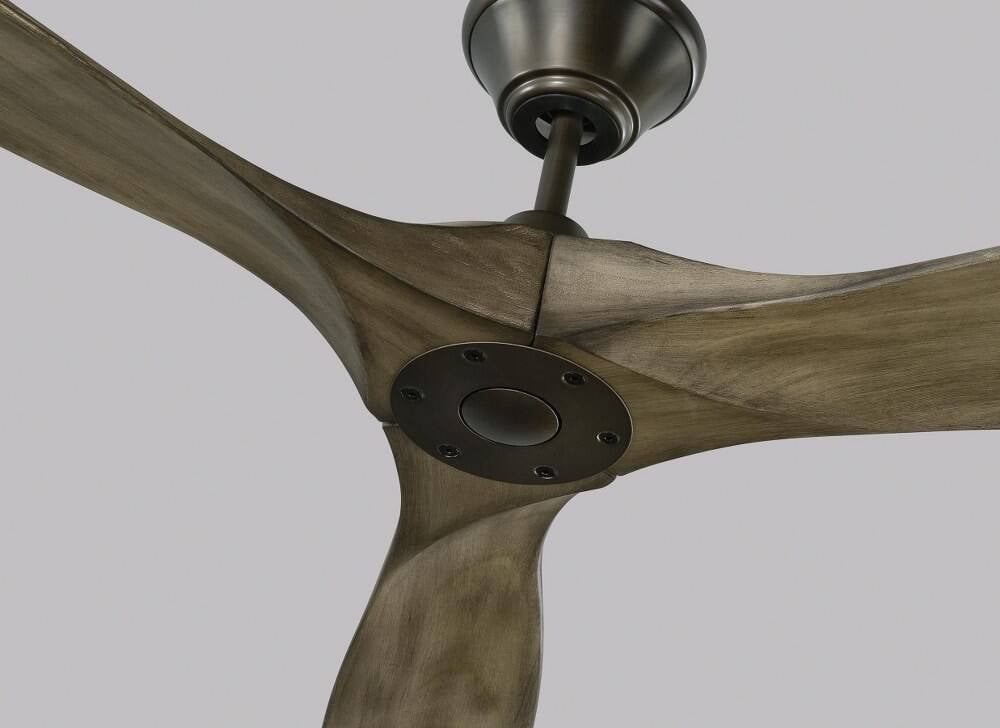 3 Blade Ceiling Fan with Handheld Control in Contemporary Style 60 inches Wide By 11.7 inches High-Matte White Finish-Matte White Blade Color Bailey
