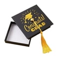 thumbnail image 2 of Graduation Cap Candy Box Black Squares Favors Box With Tassel For Grad Party Decoration Treat Holders, 2 of 6