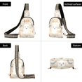 thumbnail image 7 of FORMRS Womens Crossbody Sling Bag Travel Daypack Shoulder Chest Backpack, Halloween Ghosts, 7 of 7
